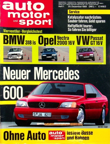 Deckblatt Auto Motor und Sport (01/1989)